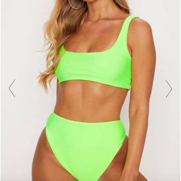 lime high waisted bikini